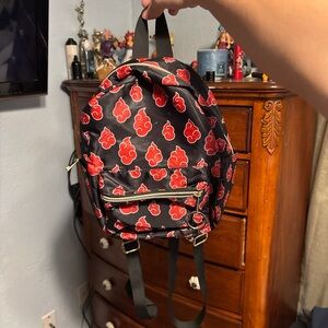 Black and Red mini Naruto backpack